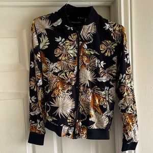 Denim and Flowers - Ricky Singh Collection - Vintage Tiger Bomber